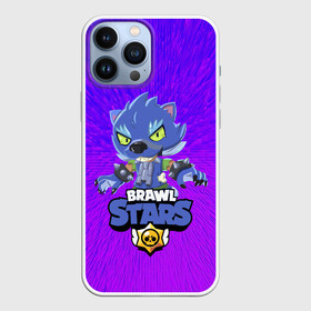 Чехол для iPhone 13 Pro Max с принтом BRAWL STARS LEON ОБОРОТЕНЬ. в Кировске,  |  | bib | brawl stars | colt | crow | el brown | leon | leon shark | max | moba | sally leon | shark | акула | берли | биби | бравл старс | браун | ворон | жанр | игра | кольт | леон | леон акула | макс | нита | шелли