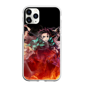 Чехол для iPhone 11 Pro матовый с принтом KIMETSU NO YAIBA в Кировске, Силикон |  | demon slayer | demon slayer: kimetsu no yaiba | kimetsu | kimetsu no yaiba | nezuko | slayer | tanjiro | клинок рассекающий демонов | незуко | танджиро | шинобу кочо