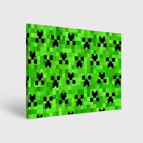Холст прямоугольный с принтом MINECRAFT | МАЙНКРАФТ в Кировске, 100% ПВХ |  | block | criper | cube | minecraft | pixel | блок | геометрия | крафт | крипер | кубики | майнкрафт | пиксели