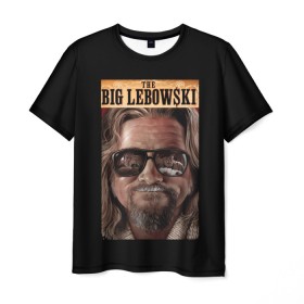 Мужская футболка 3D с принтом The Big Lebowski в Кировске, 100% полиэфир | прямой крой, круглый вырез горловины, длина до линии бедер | Тематика изображения на принте: big | lebowski | the | большой | кинофильм | лебовски