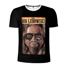 Мужская футболка 3D спортивная с принтом The Big Lebowski в Кировске, 100% полиэстер с улучшенными характеристиками | приталенный силуэт, круглая горловина, широкие плечи, сужается к линии бедра | big | lebowski | the | большой | кинофильм | лебовски