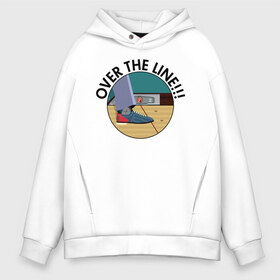 Мужское худи Oversize хлопок с принтом Over the line!!! в Кировске, френч-терри — 70% хлопок, 30% полиэстер. Мягкий теплый начес внутри —100% хлопок | боковые карманы, эластичные манжеты и нижняя кромка, капюшон на магнитной кнопке | dude | the big lebowski | the jesus rolls броски хесуса | банни | большой лебовски | боулинг | глубокий сон | джефф бриджес | донни | дюдя | смоки | уолтер собчак | фильм | чувак