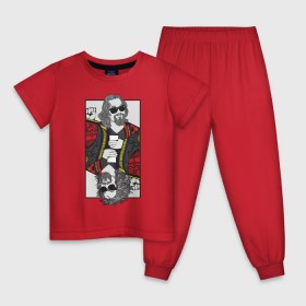 Детская пижама хлопок с принтом The Big Lebowski в Кировске, 100% хлопок |  брюки и футболка прямого кроя, без карманов, на брюках мягкая резинка на поясе и по низу штанин
 | Тематика изображения на принте: 