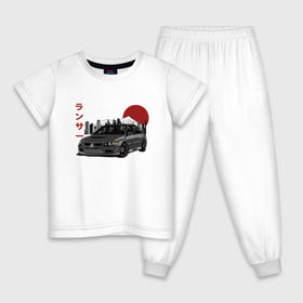 Детская пижама хлопок с принтом Mitsubishi Lancer Evolution IX в Кировске, 100% хлопок |  брюки и футболка прямого кроя, без карманов, на брюках мягкая резинка на поясе и по низу штанин
 | Тематика изображения на принте: 