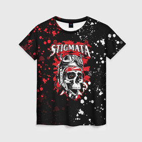Женская футболка 3D с принтом Stigmata в Кировске, 100% полиэфир ( синтетическое хлопкоподобное полотно) | прямой крой, круглый вырез горловины, длина до линии бедер | music | rock | stigmata | альтернатива | музыка | рок | стигмата | тарас уманскии