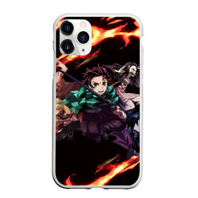 Чехол для iPhone 11 Pro Max матовый с принтом KIMETSU NO YAIBA в Кировске, Силикон |  | demon slayer | demon slayer: kimetsu no yaiba | kimetsu | kimetsu no yaiba | nezuko | slayer | tanjiro | клинок рассекающий демонов | незуко | танджиро | шинобу кочо