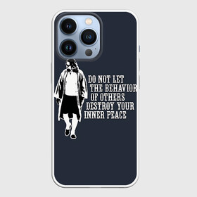Чехол для iPhone 13 Pro с принтом The Big Lebowski в Кировске,  |  | Тематика изображения на принте: dude | film | бриджес | герой | джефф | джеффри | дюдя | комедия | лебовски | персонаж | фильм | чувак