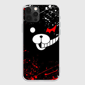 Чехол для iPhone 12 Pro Max с принтом MONOKUMA в Кировске, Силикон |  | anime | bear | black  white | danganronpa | kurokuma | monodam | monokuma | monomi | monotaro | rabbit | school | shirokuma | аниме | главарь | мoноми | монокума | черно белый | школа