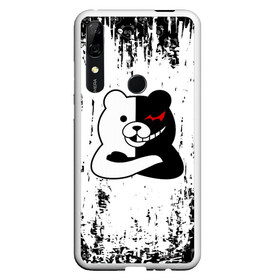 Чехол для Honor P Smart Z с принтом MONOKUMA в Кировске, Силикон | Область печати: задняя сторона чехла, без боковых панелей | Тематика изображения на принте: anime | bear | black  white | danganronpa | kurokuma | monodam | monokuma | monomi | monotaro | pink | rabbit | school | shirokuma | аниме | главарь | мoноми | монокума | черно белый | школа