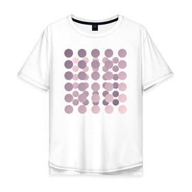 Мужская футболка хлопок Oversize с принтом Abstract circles в Кировске, 100% хлопок | свободный крой, круглый ворот, “спинка” длиннее передней части | 