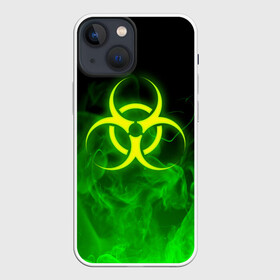 Чехол для iPhone 13 mini с принтом BIOHAZARD в Кировске,  |  | biohazard | radiation | re | re3 | residenr evil | toxic | virusвирус | world war z | биохазард | обитель зла | радиация | токсик | эпидемия