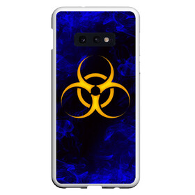 Чехол для Samsung S10E с принтом BIOHAZARD в Кировске, Силикон | Область печати: задняя сторона чехла, без боковых панелей | biohazard | radiation | re | re3 | residenr evil | toxic | virusвирус | world war z | биохазард | обитель зла | радиация | токсик | эпидемия