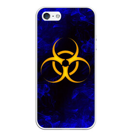 Чехол для iPhone 5/5S матовый с принтом BIOHAZARD в Кировске, Силикон | Область печати: задняя сторона чехла, без боковых панелей | biohazard | radiation | re | re3 | residenr evil | toxic | virusвирус | world war z | биохазард | обитель зла | радиация | токсик | эпидемия