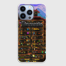 Чехол для iPhone 13 Pro с принтом TERRARIA в Кировске,  |  | game | pixel | terraria | игра | пиксель | террариа