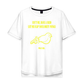 Мужская футболка хлопок Oversize с принтом NIRVANA (Polly) в Кировске, 100% хлопок | свободный крой, круглый ворот, “спинка” длиннее передней части | cobain | kurt | nirvana | song | кобейн | курт | нирвана