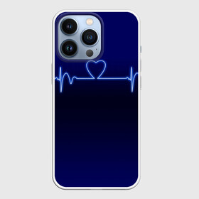 Чехол для iPhone 13 Pro с принтом Кардиограмма про любовь в Кировске,  |  | 14 февраля | 8 марта | валентинов день | влюблен | влюбленность | влюбленные | вместе навсегда | девичник | девушке | день вл | для жены | здоровье | кардиограмма | любимая | любимый | люблю