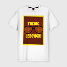Мужская футболка хлопок Slim с принтом The Big Lebowski в Кировске, 92% хлопок, 8% лайкра | приталенный силуэт, круглый вырез ворота, длина до линии бедра, короткий рукав | the big lebowski | большой лебовски | кино | персонаж | чувак