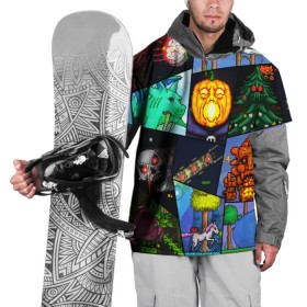 Накидка на куртку 3D с принтом Terraria allpic в Кировске, 100% полиэстер |  | Тематика изображения на принте: game | pixel | terraria | игра | пиксель | террариа