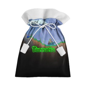 Подарочный 3D мешок с принтом terraria game в Кировске, 100% полиэстер | Размер: 29*39 см | game | pixel | terraria | игра | пиксель | террариа