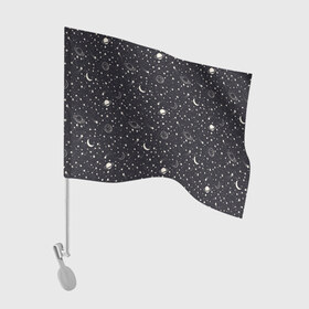 Флаг для автомобиля с принтом Космос в Кировске, 100% полиэстер | Размер: 30*21 см | nasa | галактика | звезды | инопланетяне | космос | месяц | нло | планеты | созвездие