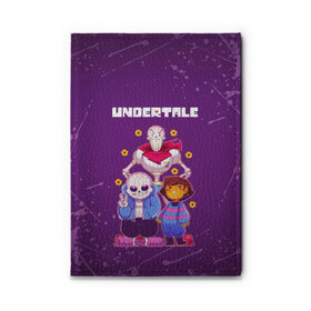 Обложка для автодокументов с принтом UNDERTALE в Кировске, натуральная кожа |  размер 19,9*13 см; внутри 4 больших “конверта” для документов и один маленький отдел — туда идеально встанут права | Тематика изображения на принте: asriel dreemurr | chara | frisk | gaster blaster | sans | undertale | азриэль дримурр | андертейл | андрайн | гастер | меттатон | санс | фриск | чара