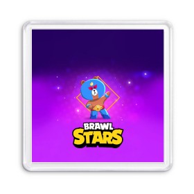 Магнит 55*55 с принтом Brawl Stars. El Brown в Кировске, Пластик | Размер: 65*65 мм; Размер печати: 55*55 мм | Тематика изображения на принте: bo | brawl | brock | bull | colt | dynamike | elprimo | jessie | leon | moba | nita | shelly | stars | бо | брок | булл | джесси | динамайк | кольт | леон | нита | шелли | эльпримо