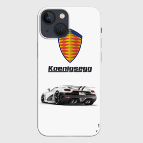Чехол для iPhone 13 mini с принтом Koenigsegg в Кировске,  |  | Тематика изображения на принте: футболка 3d с принтом koenigsegg