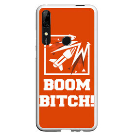 Чехол для Honor P Smart Z с принтом Boom Bitch! в Кировске, Силикон | Область печати: задняя сторона чехла, без боковых панелей | ace | diamond | epic | fails | funny | gameplay | mozzie | pro league | pvp | r6 | r6s | random | update | герой | дым | огонь | осада | пламя | радуга | снайпер | сражения | туман | шутер