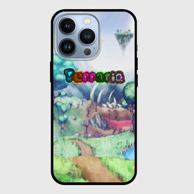 Чехол для iPhone 13 Pro с принтом TERRARIA в Кировске,  |  | game | pixel | terraria | игра | пиксель | террариа