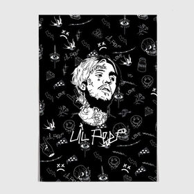 Постер с принтом LIL PEEP в Кировске, 100% бумага
 | бумага, плотность 150 мг. Матовая, но за счет высокого коэффициента гладкости имеет небольшой блеск и дает на свету блики, но в отличии от глянцевой бумаги не покрыта лаком | lil peep | lil prince | pink | зарубежная музыка | лил пип | маленький принц