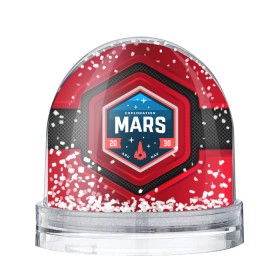 Снежный шар с принтом MARS NASA в Кировске, Пластик | Изображение внутри шара печатается на глянцевой фотобумаге с двух сторон | mars | nasa | будущее | звезды | космические войны | космонавт | космос | марс | наса | ракета