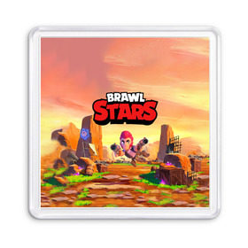 Магнит 55*55 с принтом Brawl Stars. Colt в Кировске, Пластик | Размер: 65*65 мм; Размер печати: 55*55 мм | bo | brawl | brock | bull | colt | dynamike | elprimo | jessie | leon | moba | nita | shelly | stars | бо | брок | булл | джесси | динамайк | кольт | леон | нита | шелли | эльпримо