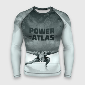 Мужской рашгард 3D с принтом Power of the Atlas в Кировске,  |  | atlas | power | powerlifting | sport | strength | weightlifting | атлант | бодибилдинг | качок | пауэрлифтинг | сила | спорт