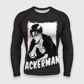 Мужской рашгард 3D с принтом Ackerman monochrome в Кировске,  |  | 3 | aot | attack | foxen aot | kyojin | levi | mikasa | season | shingeki | snk | titan | аккерман | ант | аот | арлерт | армин | атака | йегер | микаса | титанов | фоксен | эрен