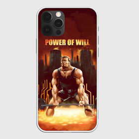 Чехол для iPhone 12 Pro Max с принтом Power of will в Кировске, Силикон |  | Тематика изображения на принте: power | powerlifting | sport | strength | weightlifting | бодибилдинг | качок | пауэрлифтинг | сила | спорт