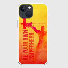 Чехол для iPhone 13 mini с принтом Be your own Superhero в Кировске,  |  | power | powerlifting | sport | strength | weightlifting | бодибилдинг | качок | пауэрлифтинг | сила | спорт