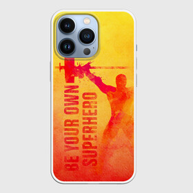 Чехол для iPhone 13 Pro с принтом Be your own Superhero в Кировске,  |  | power | powerlifting | sport | strength | weightlifting | бодибилдинг | качок | пауэрлифтинг | сила | спорт