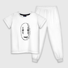 Детская пижама хлопок с принтом Унесенные призраками, Аниме в Кировске, 100% хлопок |  брюки и футболка прямого кроя, без карманов, на брюках мягкая резинка на поясе и по низу штанин
 | 