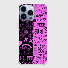 Чехол для iPhone 13 Pro с принтом LIL PEEP LOGOBOMBING BLACK PINK в Кировске,  |  | lil peep | lil prince | pink | зарубежная музыка | лил пип | маленький принц