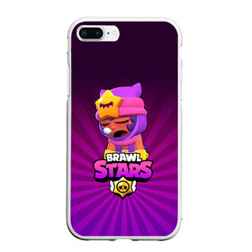 Чехол для iPhone 7Plus/8 Plus матовый с принтом brawl stars sandy в Кировске, Силикон | Область печати: задняя сторона чехла, без боковых панелей | brawl stars | brawl stars sandy | legendary brawler | leon | leon shark | sandy | shark | stars | акула | бравл стар сэнди | леон акула | сенди | сэнди