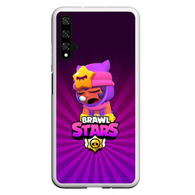 Чехол для Honor 20 с принтом brawl stars sandy в Кировске, Силикон | Область печати: задняя сторона чехла, без боковых панелей | brawl stars | brawl stars sandy | legendary brawler | leon | leon shark | sandy | shark | stars | акула | бравл стар сэнди | леон акула | сенди | сэнди