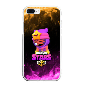 Чехол для iPhone 7Plus/8 Plus матовый с принтом Brawl Stars Sandy в Кировске, Силикон | Область печати: задняя сторона чехла, без боковых панелей | brawl stars | brawl stars sandy | legendary brawler | leon | leon shark | sandy | shark | stars | акула | бравл стар сэнди | леон акула | сенди | сэнди