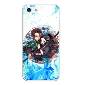 Чехол для iPhone 5/5S матовый с принтом KIMETSU NO YAIBA в Кировске, Силикон | Область печати: задняя сторона чехла, без боковых панелей | demon slayer | demon slayer: kimetsu no yaiba | kimetsu | kimetsu no yaiba | nezuko | slayer | tanjiro | клинок рассекающий демонов | незуко | танджиро | шинобу кочо