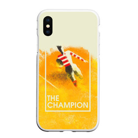 Чехол для iPhone XS Max матовый с принтом Регби The Champion в Кировске, Силикон | Область печати: задняя сторона чехла, без боковых панелей | champion | rugby | винтаж | регби | ретро | спорт | футбол | чемпион