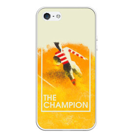 Чехол для iPhone 5/5S матовый с принтом Регби The Champion в Кировске, Силикон | Область печати: задняя сторона чехла, без боковых панелей | champion | rugby | винтаж | регби | ретро | спорт | футбол | чемпион