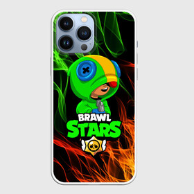 Чехол для iPhone 13 Pro Max с принтом BRAWL STARS LEON | ЛЕОН ОГОНЬ в Кировске,  |  | bibi | brawl stars | crow | el brown | leon | leon shark | max | sally leon | shark | stars | werewolf | акула | биби | ворон | леон | оборотень