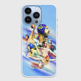 Чехол для iPhone 13 Pro с принтом Water polo players в Кировске,  |  | Тематика изображения на принте: polo | water polo | вода | водное поло | водный спорт | плавание | пловец | поло | спорт