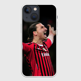 Чехол для iPhone 13 mini с принтом Златан Ибрагимович в Кировске,  |  | ac milan | champions | football | ibragimovich | ibrahimovic | milan | soccer | uefa | world cup | златан | златан ибрагимович | ибрагимович | лига чемпионов | милан | форма | футбол