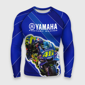 Мужской рашгард 3D с принтом Valentino Rossi в Кировске,  |  | bike | bikes | moto | moto gp | motogp | rossi | vale | valentino rossi | yamaha | yamaha motogp | байкер | вале | валентино росси | мото | мото гп | мотогонки | мотогп | мотоцикл | мотоциклист | мотоциклы | росси