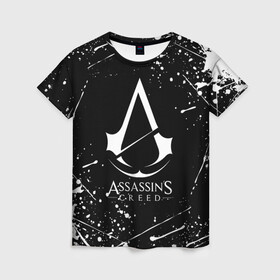 Женская футболка 3D с принтом ASSASSIN`S CREED в Кировске, 100% полиэфир ( синтетическое хлопкоподобное полотно) | прямой крой, круглый вырез горловины, длина до линии бедер | slayer | асасин | ассасин крид | ассассин | тамплиеры